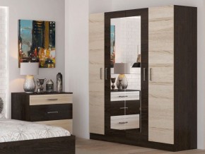 Спальный гарнитур Леси + 4-х створчатый шкаф в Сысерти - sysert.ok-mebel.com | фото 4