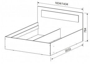 Спальный гарнитур МСП-1 (Ясень Анкор светлый) 1400 в Сысерти - sysert.ok-mebel.com | фото 3