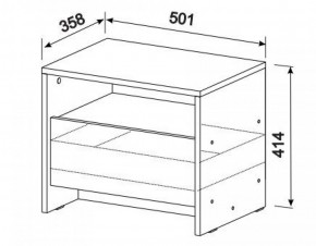 Спальный гарнитур МСП-1 (Ясень Анкор светлый) 1400 в Сысерти - sysert.ok-mebel.com | фото 6