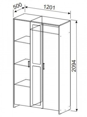 Спальный гарнитур МСП-1 (Ясень Анкор светлый) 1400 в Сысерти - sysert.ok-mebel.com | фото 9