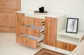Спальный гарнитур Парус (Белый/Вотан) 1400 (Вариант-1) в Сысерти - sysert.ok-mebel.com | фото 13