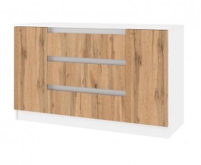 Спальный гарнитур Парус (Белый/Вотан) 1400 (Вариант-1) в Сысерти - sysert.ok-mebel.com | фото 4