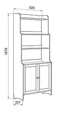 Стеллаж 20 Вествик, массив сосны, цвет белый в Сысерти - sysert.ok-mebel.com | фото 2