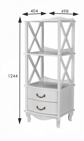Стеллаж комбинированный Джульетта Л в Сысерти - sysert.ok-mebel.com | фото 8