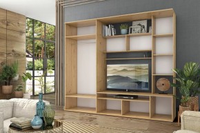 Стенка Алегро (СТЛ.111.03) Дуб дикий/Белый в Сысерти - sysert.ok-mebel.com | фото 2