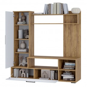 Гостиная Евро 2 (крафт/белый) в Сысерти - sysert.ok-mebel.com | фото 2