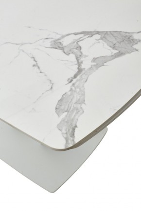 Стол ALATRI 120 GLOSS STATUARIO WHITE SOLID CERAMIC / WHITE, ®DISAUR в Сысерти - sysert.ok-mebel.com | фото 10