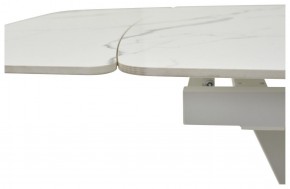 Стол ALATRI 120 GLOSS STATUARIO WHITE SOLID CERAMIC / WHITE, ®DISAUR в Сысерти - sysert.ok-mebel.com | фото 3