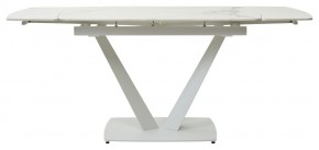 Стол ALATRI 120 GLOSS STATUARIO WHITE SOLID CERAMIC / WHITE, ®DISAUR в Сысерти - sysert.ok-mebel.com | фото 4