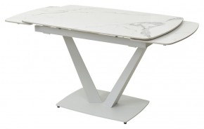 Стол ALATRI 120 GLOSS STATUARIO WHITE SOLID CERAMIC / WHITE, ®DISAUR в Сысерти - sysert.ok-mebel.com | фото 8