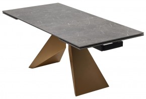 Стол ALES 180 BLACK GRAVE SOLID CERAMIC, керамика / бронзовый, ®DISAUR в Сысерти - sysert.ok-mebel.com | фото 14