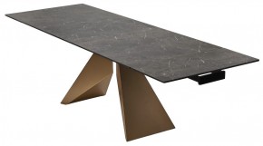Стол ALES 180 BLACK GRAVE SOLID CERAMIC, керамика / бронзовый, ®DISAUR в Сысерти - sysert.ok-mebel.com | фото 7