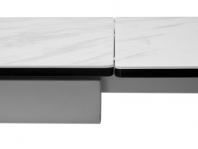 Стол BELLUNO 160 MARBLES KL-99 Белый мрамор матовый, итальянская керамика/ белый каркас, ®DISAUR в Сысерти - sysert.ok-mebel.com | фото 9