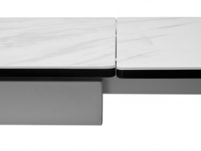 Стол BELLUNO 160 MARBLES KL-99 Белый мрамор матовый, итальянская керамика/ белый каркас, ®DISAUR в Сысерти - sysert.ok-mebel.com | фото 7