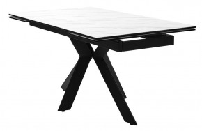 Стол BELLUNO 160 MARBLES KL-99 Белый мрамор матовый, итальянская керамика/ черный каркас, ®DISAUR в Сысерти - sysert.ok-mebel.com | фото 2