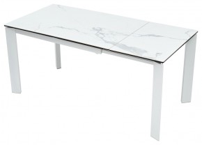 Стол CORNER 120 HIGH GLOSS STATUARIO керамика, стекло/ белый каркас, ®DISAUR в Сысерти - sysert.ok-mebel.com | фото 6