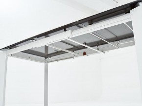 Стол CORNER 120 HIGH GLOSS STATUARIO керамика, стекло/ белый каркас, ®DISAUR в Сысерти - sysert.ok-mebel.com | фото 7