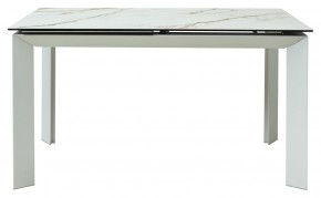 Стол CREMONA 160 KL-188 Контрастный мрамор / белый каркас, ®DISAUR в Сысерти - sysert.ok-mebel.com | фото 5