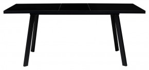 Стол ФИН 120 Черный, стекло/ Черный каркас М-City в Сысерти - sysert.ok-mebel.com | фото