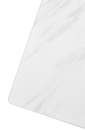 Стол FONDI 180 MARBLES KL-99 Белый мрамор матовый, итальянская керамика/ черный каркас, ®DISAUR в Сысерти - sysert.ok-mebel.com | фото 6