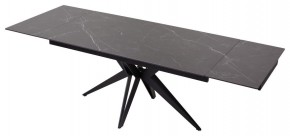 Стол FORIO 160 MATT BLACK MARBLE SOLID CERAMIC / BLACK, ®DISAUR в Сысерти - sysert.ok-mebel.com | фото 5