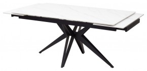 Стол FORIO 160 MATT WHITE MARBLE SOLID CERAMIC / BLACK, ®DISAUR в Сысерти - sysert.ok-mebel.com | фото 6