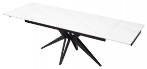 Стол FORIO 160 MATT WHITE MARBLE SOLID CERAMIC / BLACK, ®DISAUR в Сысерти - sysert.ok-mebel.com | фото 7