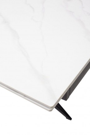 Стол FORIO 160 MATT WHITE MARBLE SOLID CERAMIC / BLACK, ®DISAUR в Сысерти - sysert.ok-mebel.com | фото 9