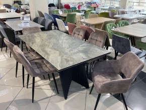 Стол IVAR 180 MARBLES KL-80 Серый мрамор, итальянская керамика, ®DISAUR в Сысерти - sysert.ok-mebel.com | фото 11