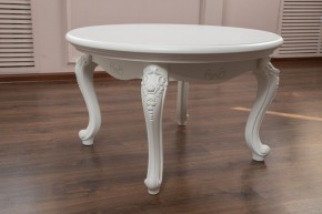 Стол журнальный круглый Мишель (белый матовый) в Сысерти - sysert.ok-mebel.com | фото 3