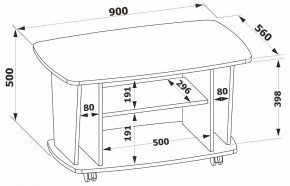 Стол журнальный СЖ-3 в Сысерти - sysert.ok-mebel.com | фото 3