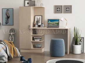 Стол компьютерный №1 (УПКФ) дуб беленый в Сысерти - sysert.ok-mebel.com | фото