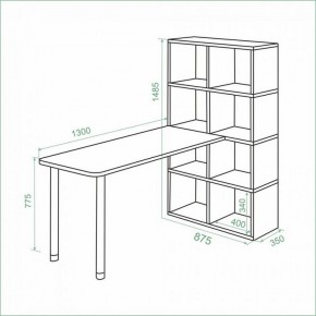 Стол компьютерный Bartolo в Сысерти - sysert.ok-mebel.com | фото 3