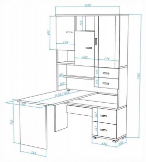 Стол компьютерный Домино СР-620-160 в Сысерти - sysert.ok-mebel.com | фото 2