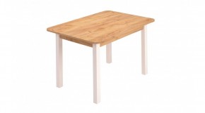 Стол ЛДСП (опоры белые) дуб вотан в Сысерти - sysert.ok-mebel.com | фото