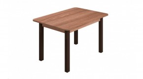 Стол ЛДСП (опоры черные) ясень шимо темный в Сысерти - sysert.ok-mebel.com | фото
