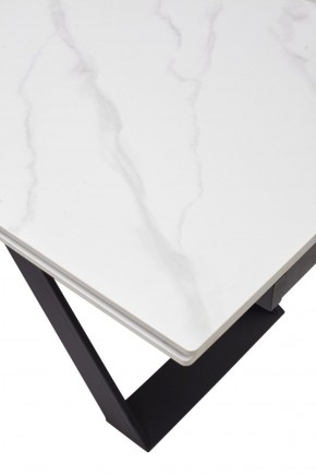 Стол LIVORNO 180 MATT WHITE MARBLE SOLID CERAMIC / BLACK, ®DISAUR в Сысерти - sysert.ok-mebel.com | фото 9