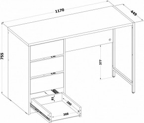 Стол письменный СПМ-405 в Сысерти - sysert.ok-mebel.com | фото 3