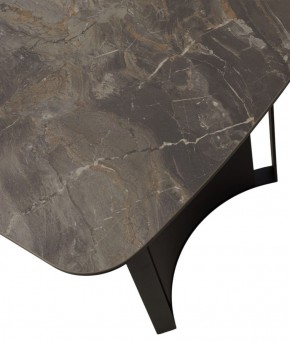 Стол RASMUS 160 KL-80 Серый мрамор, итальянская керамика / черный каркас, ®DISAUR в Сысерти - sysert.ok-mebel.com | фото 9