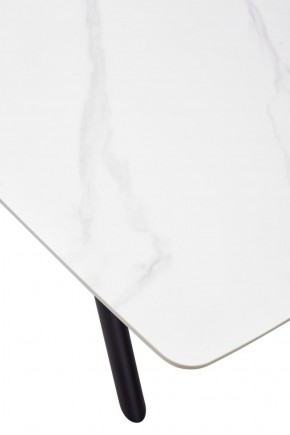 Стол RIVOLI 140 MATT WHITE MARBLE SOLID CERAMIC / BLACK, ®DISAUR в Сысерти - sysert.ok-mebel.com | фото 9