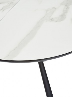 Стол VOLAND BIANCO TL-45 испанская керамика/ BLACK "белый мрамор" М-City в Сысерти - sysert.ok-mebel.com | фото 2