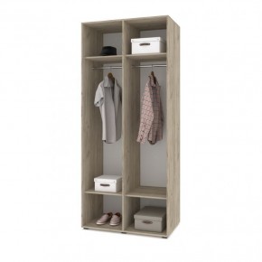 СТОУН С21 Шкаф 2-х створчатый (серый дуб/белый) в Сысерти - sysert.ok-mebel.com | фото 3