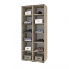 СТОУН С23 Шкаф 2-х створчатый (серый дуб/белый) в Сысерти - sysert.ok-mebel.com | фото 3