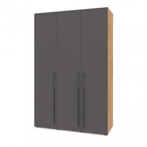 СТОУН С31 Шкаф 3-х створчатый (дуб золотой/графит) в Сысерти - sysert.ok-mebel.com | фото