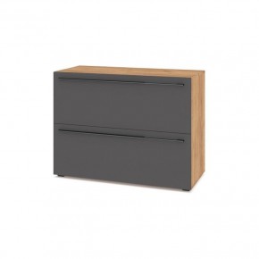 СТОУН С81 Комод (золотой дуб/графит) в Сысерти - sysert.ok-mebel.com | фото