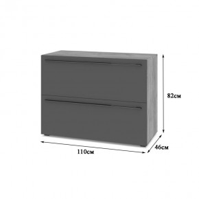 СТОУН С81 Комод (золотой дуб/графит) в Сысерти - sysert.ok-mebel.com | фото 2