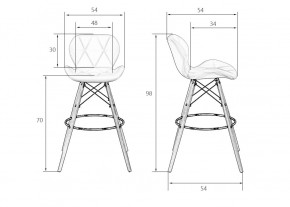 Стул барный DOBRIN BUTTERFLY BAR, ножки светлый бук, цвет кремовый в Сысерти - sysert.ok-mebel.com | фото 5