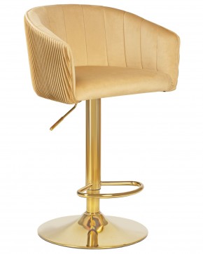 Стул барный DOBRIN DARCY GOLD, песочный велюр (1922-3) в Сысерти - sysert.ok-mebel.com | фото