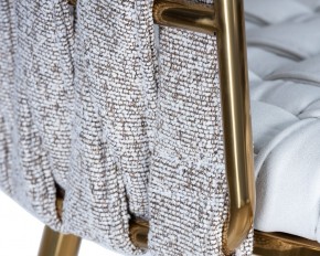 Стул барный DOBRIN EMMA GOLD, белый PU (T-01), белая ткань (F-49) в Сысерти - sysert.ok-mebel.com | фото 7