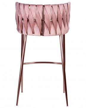 Стул барный DOBRIN EMMA ROSE GOLD, розовый велюр (VF-10) в Сысерти - sysert.ok-mebel.com | фото 5